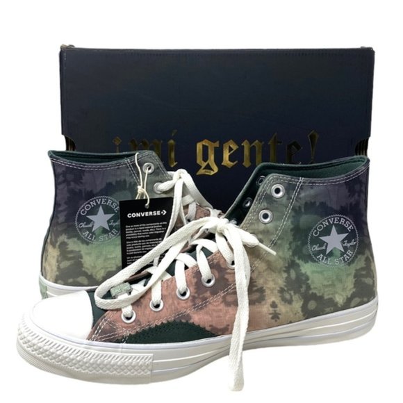 Converse Chuck Taylor High Skate Sneaker Vintage Green Canvas Men's Shoe A07147C - Picture 3 of 10